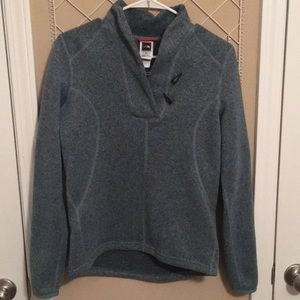 Teal North Face pullover